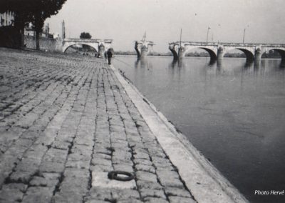 Saumur, le pont Cessart détruit