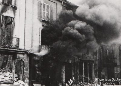 Ile de Saumur, une boutique en feu